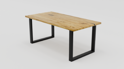 Stół o minimalistycznym i eleganckim wyglądzie