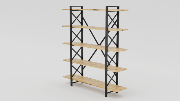 Nowoczesny regał z unikalnym wzornictwem