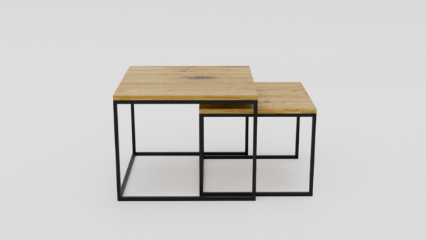 Zestaw dwóch minimalistycznych stolików