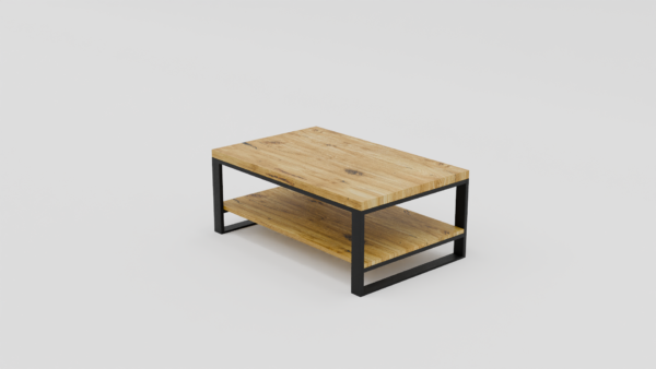 Minimalistyczny stolik kawowy w stylu industrialnym