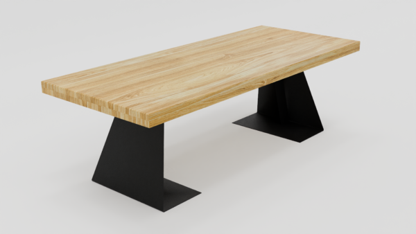 Funkcjonalny stół z prostym designem