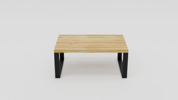 Elegancki stolik z surowego drewna