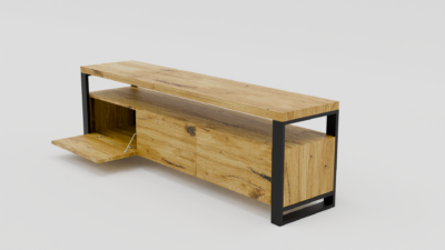 Naturalne drewno w po艂膮czeniu z metalow膮 konstrukcj膮