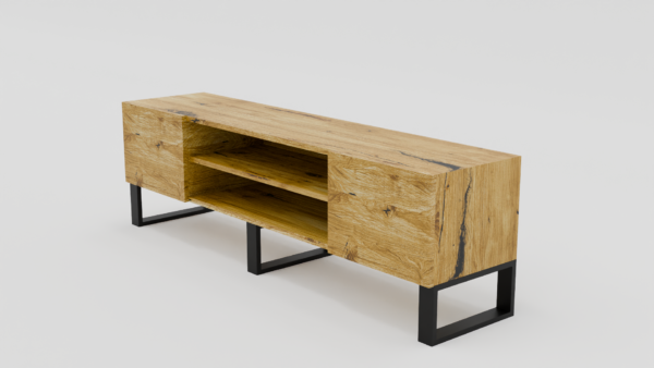 Minimalistyczna komoda w stylu industrialnym