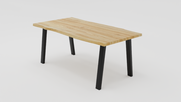 Solidny stół z naturalnego drewna