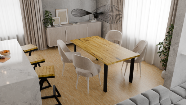 Solidny stół z nowoczesnym designem