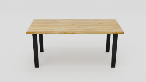 Nowoczesny stół z wytrzymałym drewnianym blatem