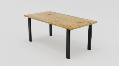 Drewniany blat stołu z widocznymi słojami