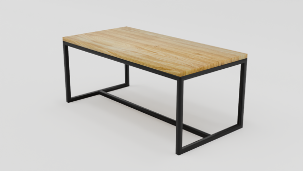 Elegancki stół z prostym industrialnym wyglądem