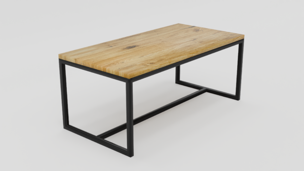 Drewniany blat z widocznymi naturalnymi wzorami