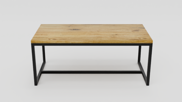 Nowoczesny design stołu z metalową ramą