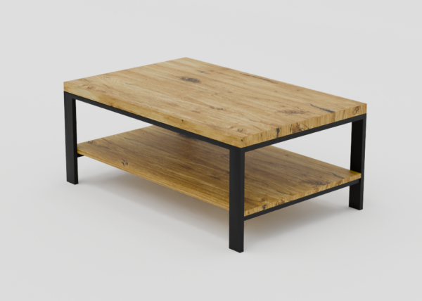 drewniany stolik z nogami 2a