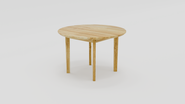 stół okrągły dębowy bez sęków