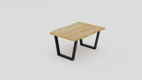 stolik kawowy prostokątny z litego drewna dębowego