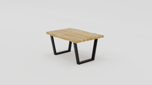 stolik kawowy prostokątny z litego drewna dębowego