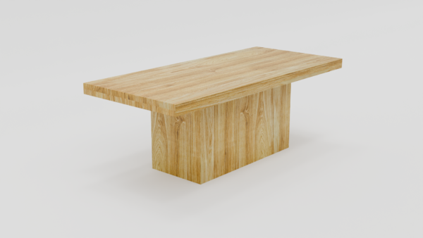 stół drewniany dębowy prostokątny