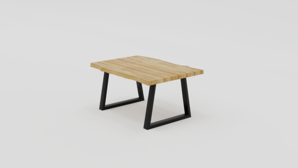 stolik 1c - prostokątny z litego drewna dębowego