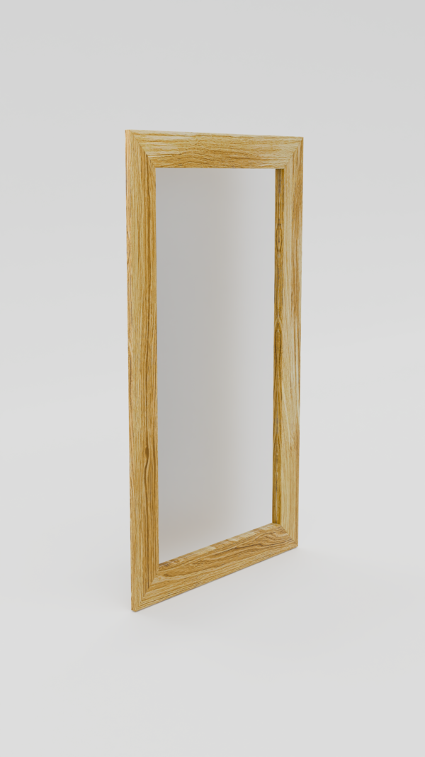 lustro w ramie drewnianej bezsęczne nr 1