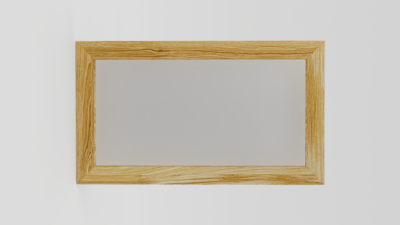 lustro poziome bez sęków w ramie drewnianej nr 1
