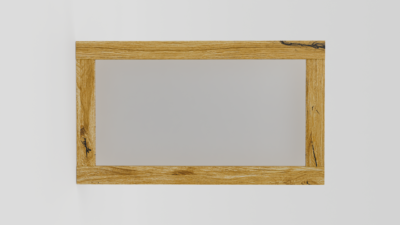 lustro poziome w drewnianej ramie 2