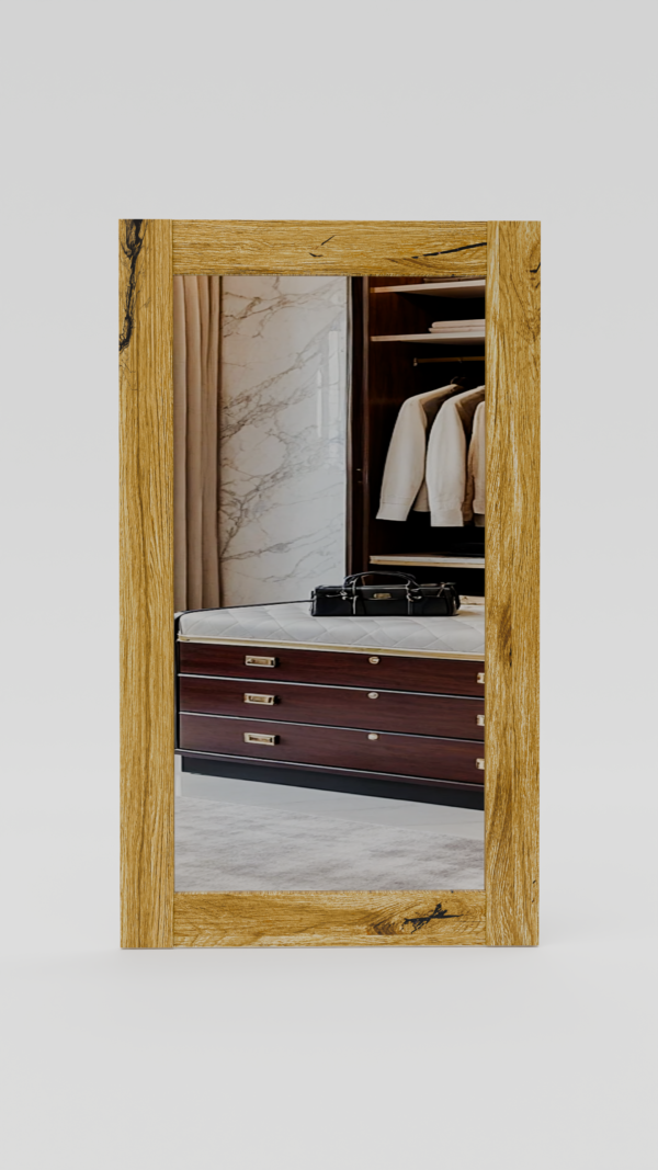 lustra w ramie drewnianej - nr 2