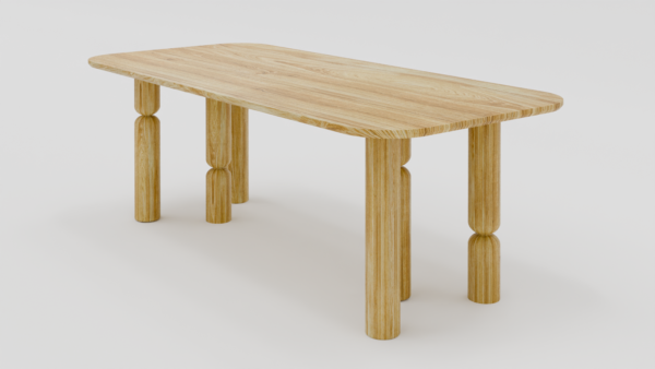 stół 17 - drewniany z litego dębu