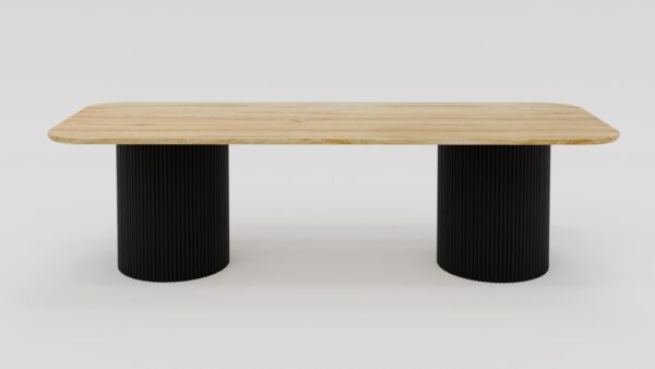 stół prostokątny z litego drewna dębowego - nr 16