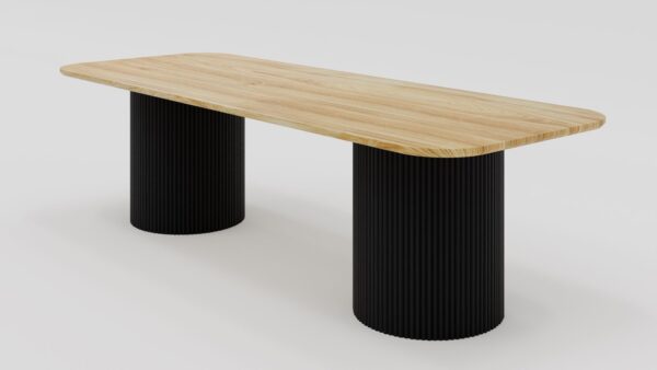 stół z blatem drewnianym - 16