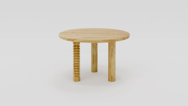 Stół nowoczesny okrągły drewniany - obrazek 3