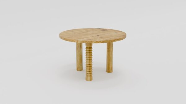 Stół nowoczesny okrągły drewniany - obrazek 5