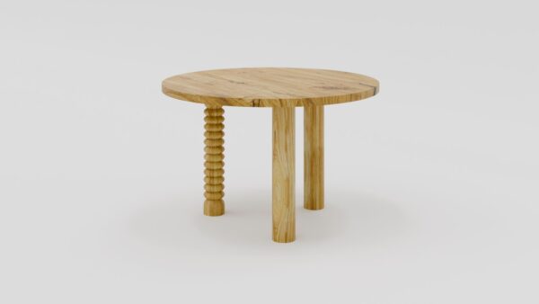 Stół nowoczesny okrągły drewniany - obrazek 7