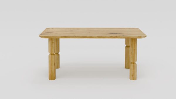 Stół dębowy na toczonych drewnianych nogach | Stół 17A - obrazek 5