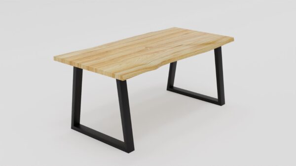 Industrialny stół dębowy na stalowych nogach | Stół 2B - obrazek 2