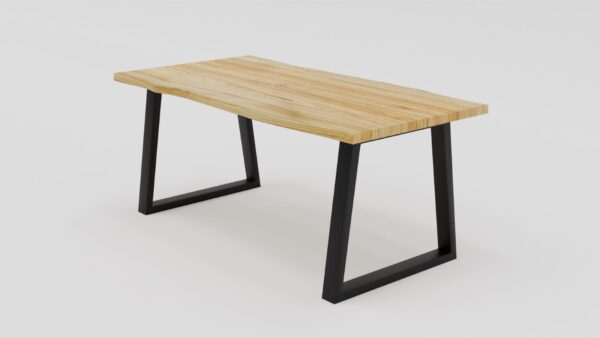 Industrialny stół dębowy na stalowych nogach | Stół 2B - obrazek 4